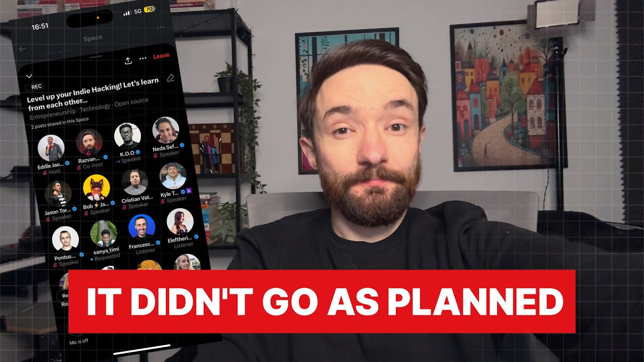 This Twitter Space 🎙️ didn't go as planned