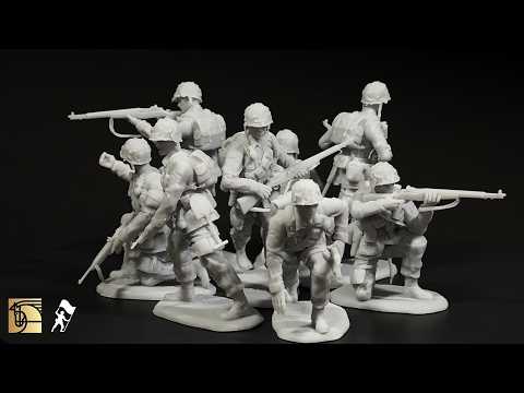 Warhorse Miniatures World War Two United States paratroopers