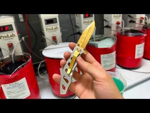 Masking Knife then Plating with Real 24K GOLD