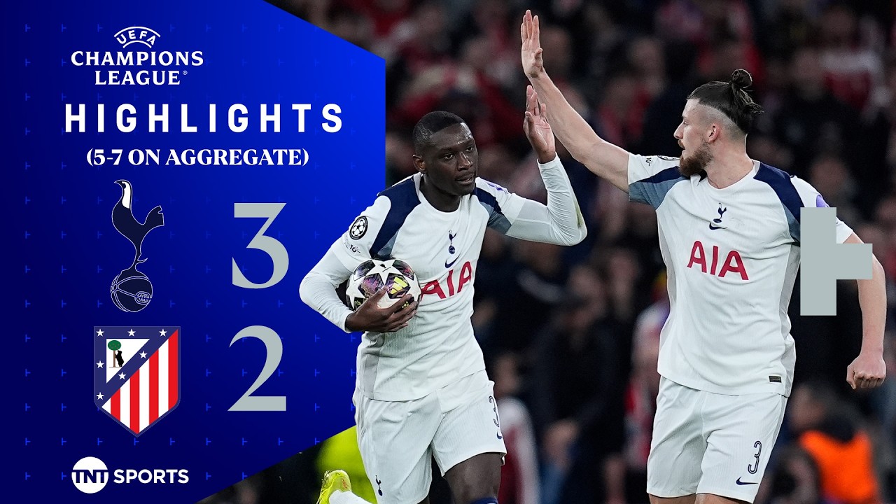 Spurs Fall Short 🤏 | Tottenham 3-2 Atletico Madrid (5-7 AGG) | UEFA Champions League Highlights - YouTube