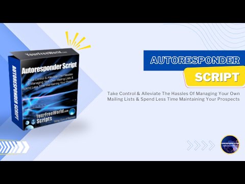 Autoresponder & Mailing List Script video demo