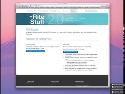 The Rite Stuff 2.0: Getting Started