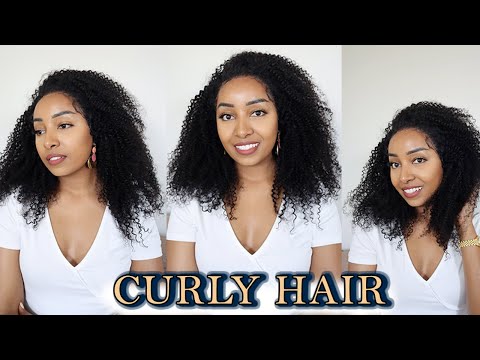 Beautiful Kinky Curly Skin Melt Lace Front Hair!!! Glueless Install & Review (ft Suber Hair)
