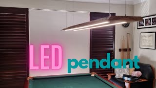 How to build an LED pendant light from single piece of wood! DIY