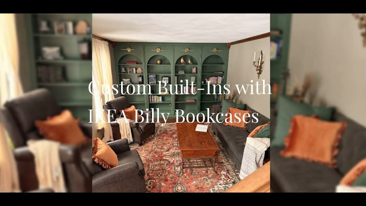IKEA Billy Bookcase Hack - Arched Built In - DIY
