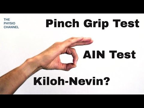 Pinch grip / OK test for Median Nerve - Anterior Interosseous nerve (AIN) Kiloh-Nevin Syndrome.