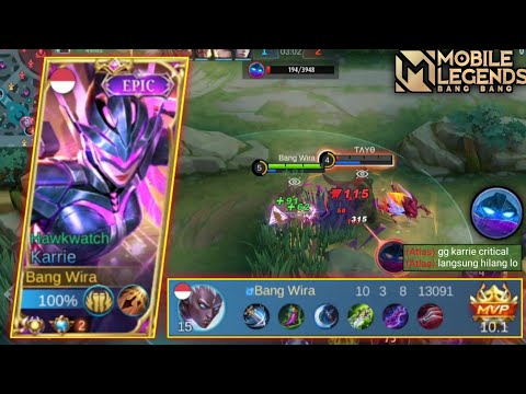 TANK SEKERAS ATLAS PUN TIDAK ADA ARTINYA DI MATA KARRIE ! INILAH KARRIE SANG PENGHANCUR TANK - MLBB