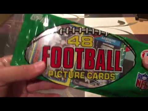 1986 Topps Football Rack Pack Vintage Break