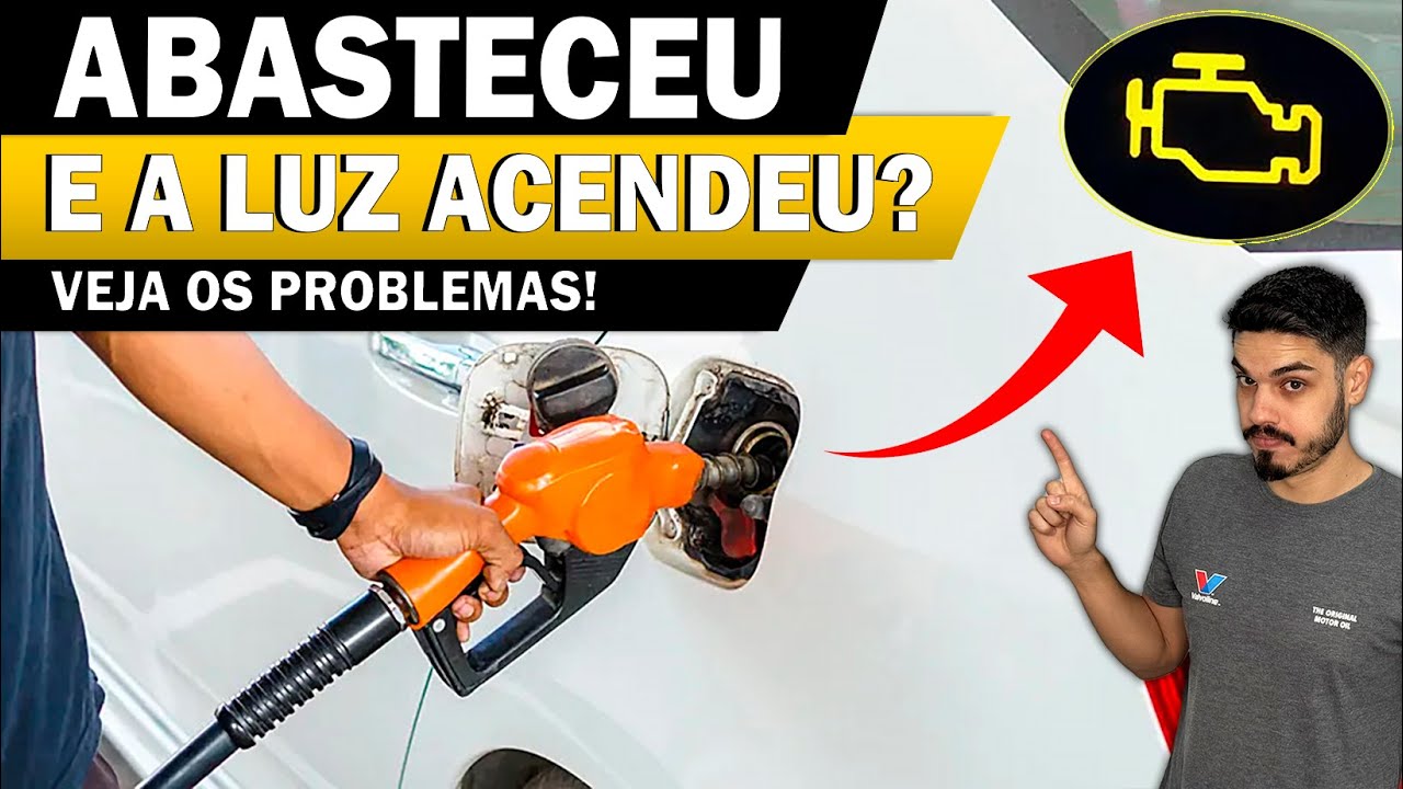 ABASTECI o CARRO e ACENDEU a LUZ da INJEÇÃO! É perigoso? Posso andar assim? O que pode ser?