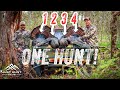 4 Gobblers In ONE Hunt Crazy Turkey Hunt