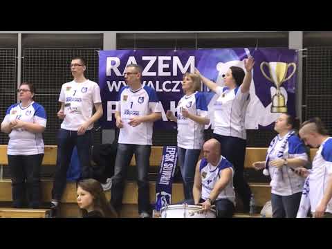 PL: AZS AGH Kraków - Ślepsk Suwałki [Suwałki fans]. 2018-03-03