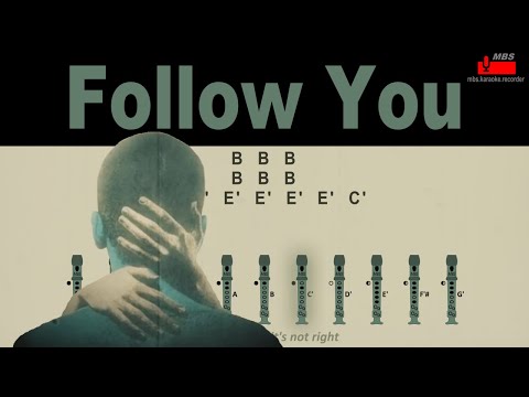 Follow You Imagine Dragons Flute Recorder Tutorial / How To Play