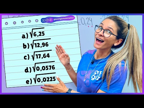 RAIZ QUADRADA 6 ANO Prof Gis