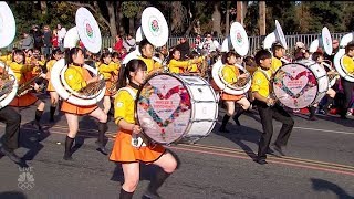 2018 ローズパレード - 京都橘高等学校吹奏楽部マーチングバンド他 - NBC
