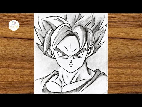 How To Draw Goku Super Saiyan blue || Easy drawing ideas for beginners || Beginners drawing