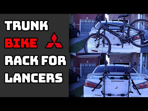 TRUNK MOUNTED BIKE RACK FOR MITSUBISHI LANCER (SportRack Back Up 3 How-To)