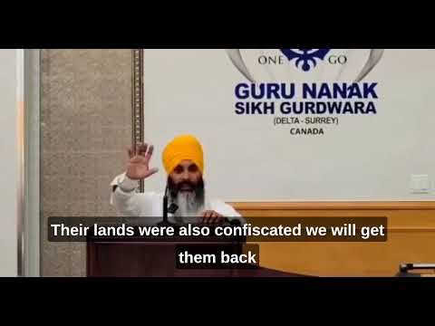 Bhai Hardeep Singh Nijjar Gurudwara speech English Captions