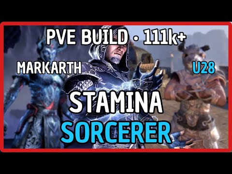 ⚡ Stamina Sorcerer PvE Build - 2H/DW [111k+] | ESO Markarth