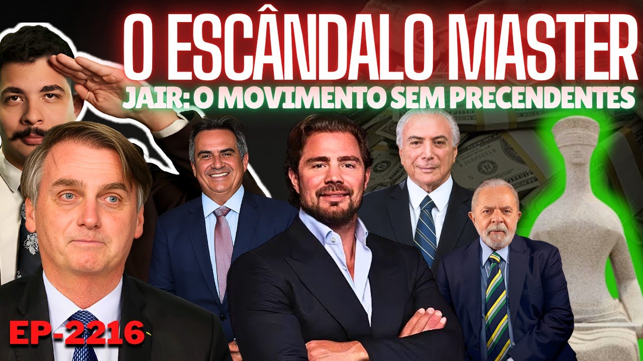 Escândalo MASTER: Do PT ao OLIMPO, Passando Pelo CENTRÃO + Bolsonaro: o MOVIMENTO Sem Precendentes