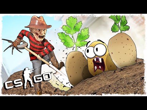 КАРТОХА ТРОЛЛЬ vs КРЮГЕР МАНЬЯК В CS:GO!!!