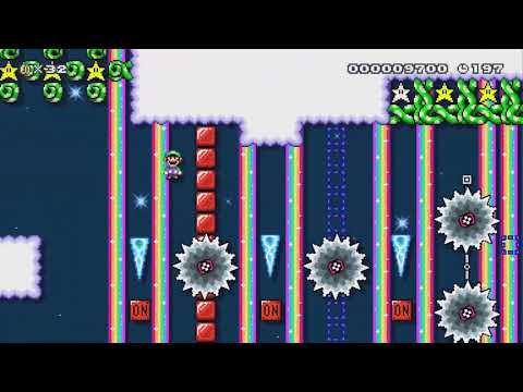 Super Mario Maker 2 - Cloudtop Rainbow Cruise