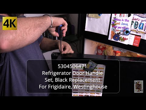 Refrigerator Frigidaire freezer and fridge door handle repair
