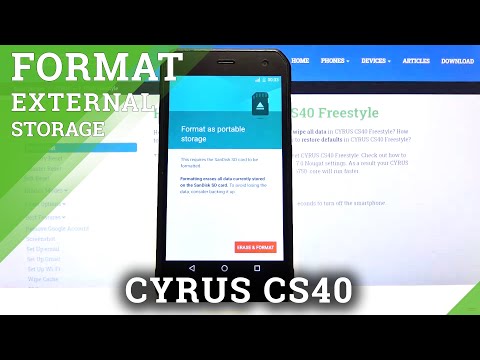 How to Format SD Card in CYRUS CS40 – Clear Memory Card