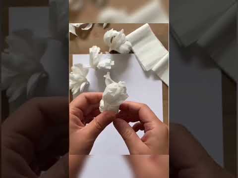 how to make a teshu paper flower...#art #diy #creative #craft #shortvideo ...💯💯❤️🔥💥
