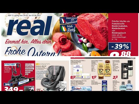🛒 Real Katalog Prospekt 29. März bis 3. April 2021 - Neuigkeiten, Angebote