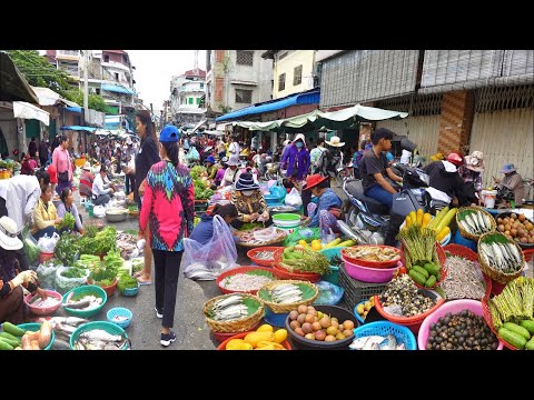 Mixed Market Food In Phnom Penh - Routine Food & Lifestyle @ Kandal & Boeng Trabek Market