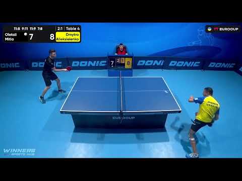 10:45 Oleksii Mitla - Dmytro Alieksieienko 29.07.2023 TT Euro.Cup Ukraine  Master. TABLE 4