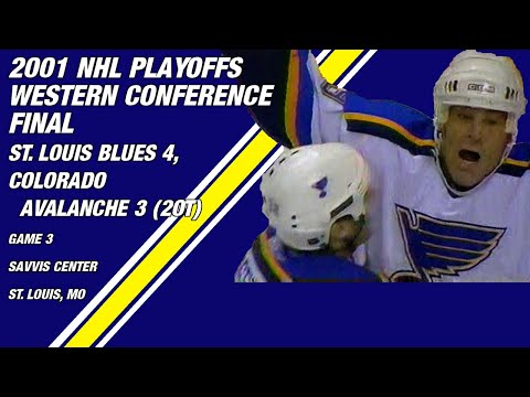 2001 NHL Western Conference Final Game 3: St. Louis Blues 4, Colorado Avalanche 3 (2OT)
