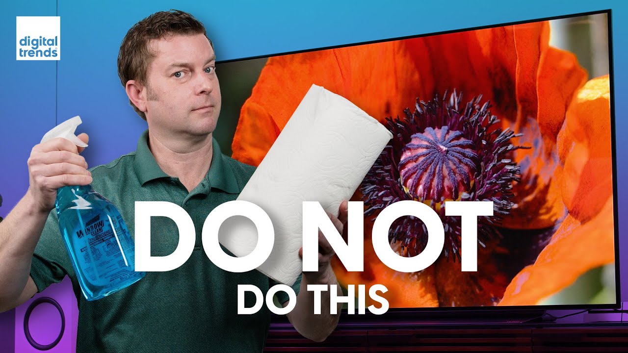 How to clean a TV screen the right way | Avoid damage to your 4K flat screen!