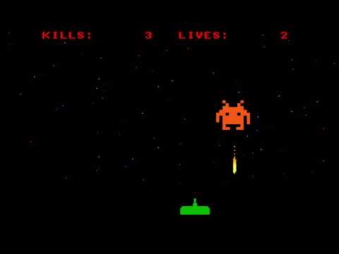 Invader Amiga AMOS game (gameplay, no commentary - link to code in description)