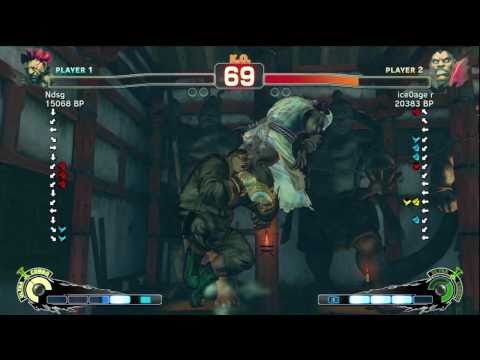 Fujino [Akuma] vs - R - [Balrog] SSF4 Japanese Online Ranked Matches - TRUE-HD