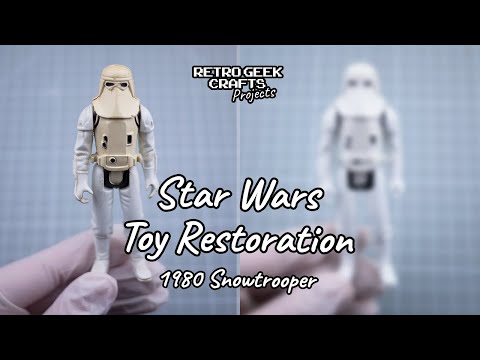 1980 Star Wars Snowtrooper Restoration - Vintage Toy Retrobrighting, Kenner Storm Trooper Repair