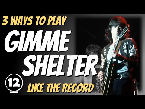 3 ways to play Gimme Shelter - Rolling Stones | Guitar Lesson