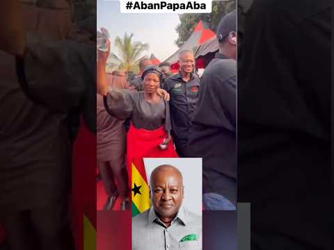 Old lady on the Dance floor for Mahama, Aban Papa Aba #ghana #trending #mahama