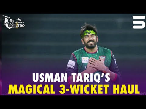Usman Tariq's Magical 3-Wicket Haul | DV vs MIE | Qualifier 1 | DP World ILT20 | M3Y1J
