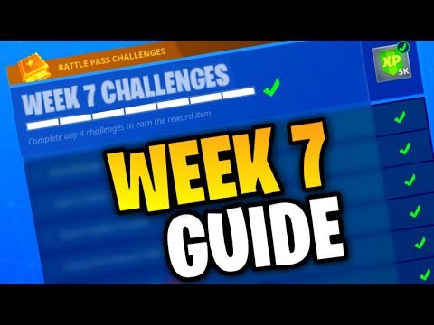Fortnite WEEK 7 CHALLENGES GUIDE! (Fortnite: Battle Royale) [SEASON 4]