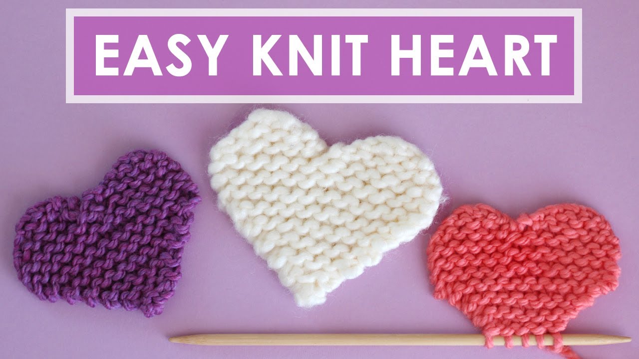 Easy Heart Knitting Pattern 💖 Original
