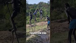 Download lagu Members of Banna tribe walking on stilts! 😮  -  🎥 ViralHog mp3