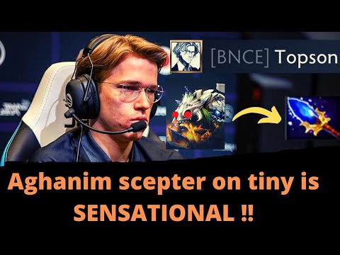 ''Topson - Aghanim Scepter is the sensational item for Tiny !!''  | ~Pro Gameplay~
