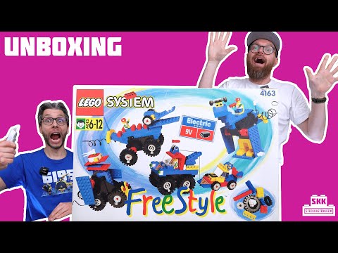 YouTube thumbnail: Nach 30 Jahren ausgepackt: LEGO® 4163 Electric Freestyle Set von 1995 [Unboxing #8]