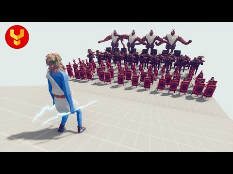 TABS | Zeus God Mode VS ALL UNIT | Incredible Battle | WAR SIMULATOR | Total Accurate Battle