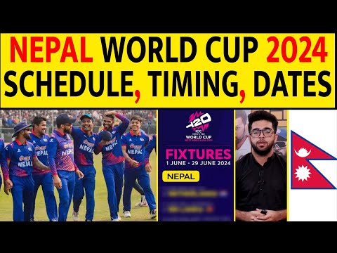 NEPAL TEAM T20 WC 2024, SCHEDULE, TIMING, MATCHES - WHERE TO WATCH ? #t20worldcup #nepalcricketteam