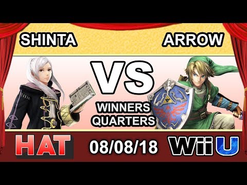 HAT 33 - Shinta (Robin) Vs. Arrow (Link) Winners Quarters - Smash 4