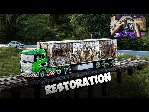 Rebuilding a Rusty Trailer  | Towed by Scania 520S V8 | Euro Truck Simulator 2