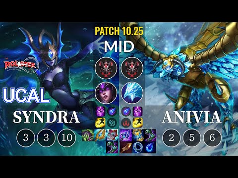 KT Ucal Syndra vs Anivia Mid - KR Patch 10.25