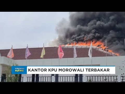 KEBAKARAN DI KANTOR KPU MOROWALI, POLDA SULTENG PASTIKAN LOGISTIK PILKADA AMAN